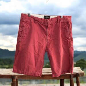 Men's Red Casual Shorts BLACK BROWN 1826 size 34